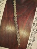 Interessantes Jugendstil Designer Herz/Markasiten Armband