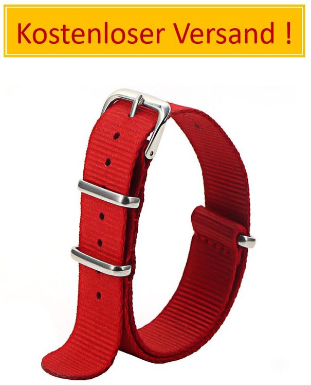 Nylon Uhrenarmband 20-22 Mm - James Bond Style Für Herrenuhren