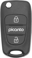 3 Tasten Klapp Schlüssel Gehäuse für Kia Picanto