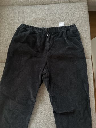 Schwarze Kenzo Cordhose in Grösse XL