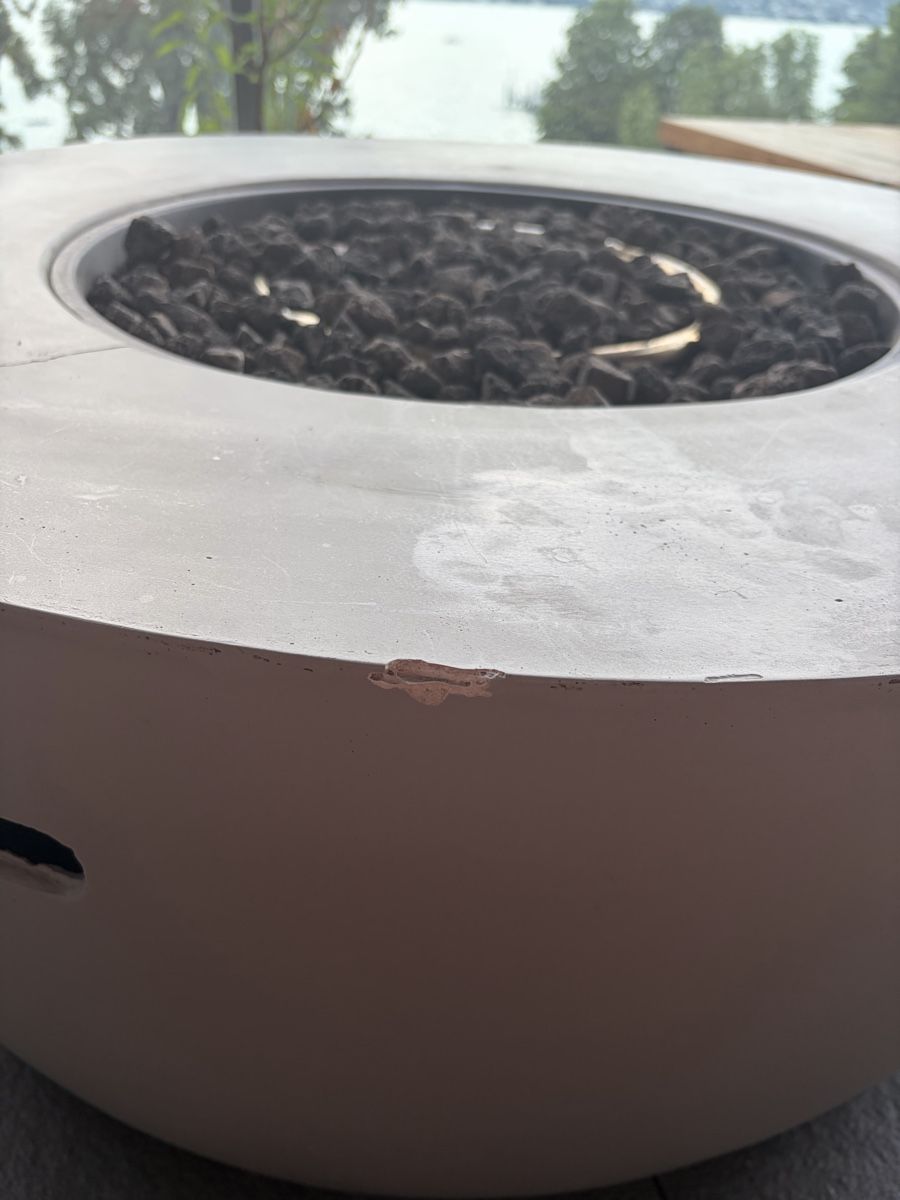 Cheminée: Grey gas fire pit, easy use, in good condition  – Gebraucht aus Zürich von MariaJC 3