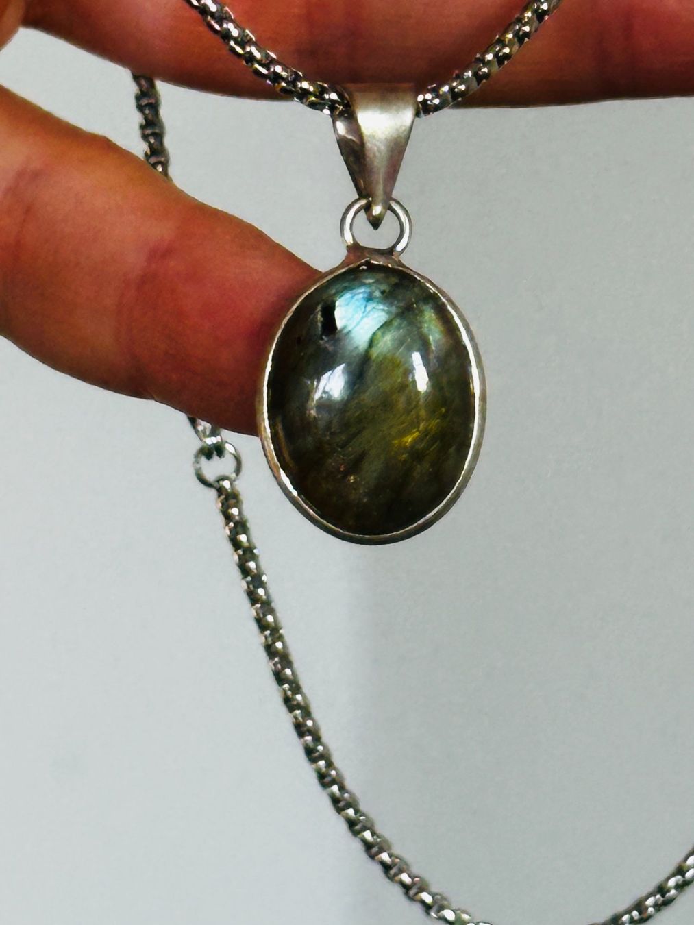 Ketten: Labradorite Gemstone Handmade Jewelry necklace – Neu und originalverpackt aus Genève von AGBERG 5