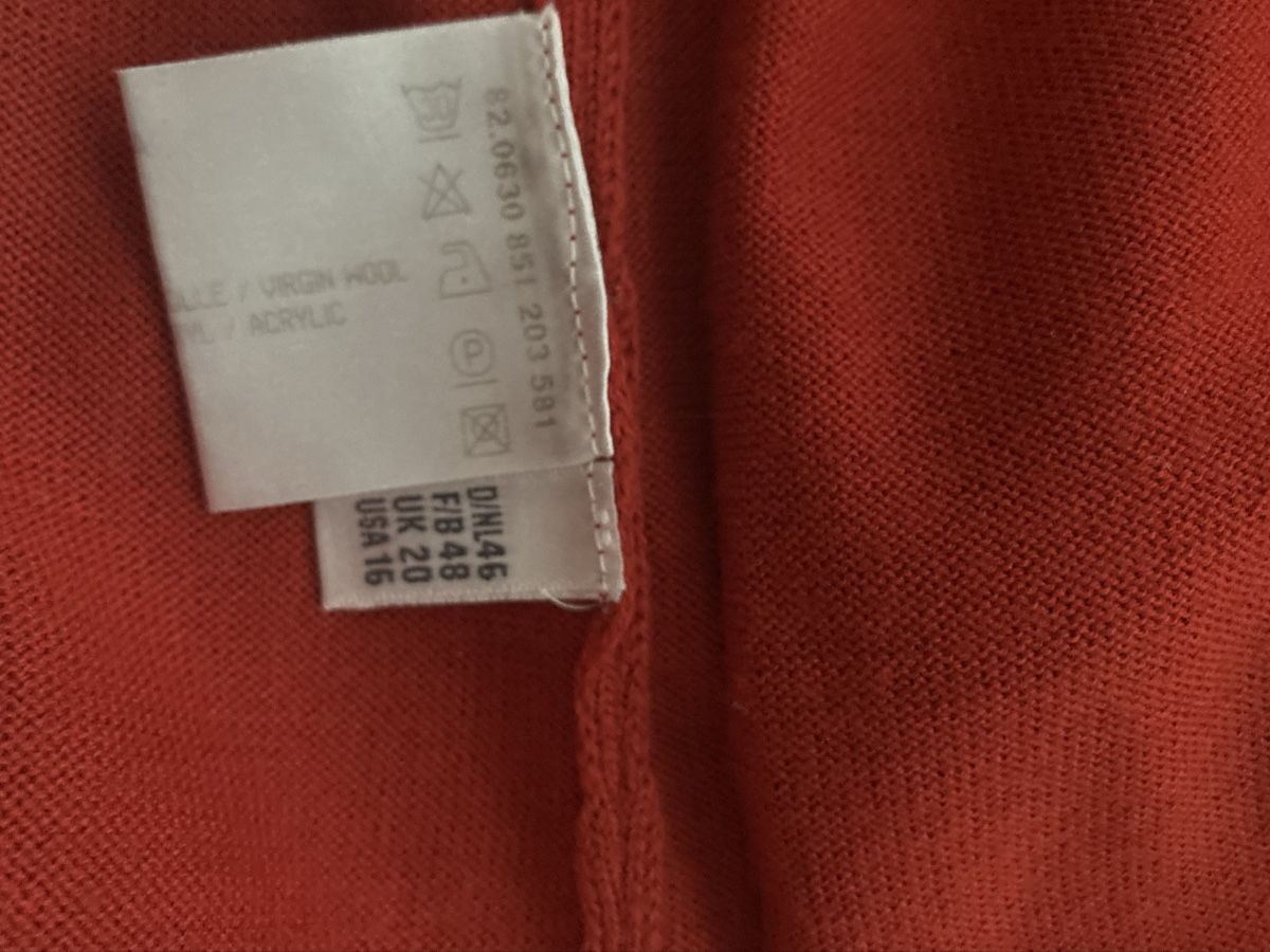 Pullover & Sweatshirts: Neu: Delmod Strick-Pulli, 60% Wolle, Orange Gr. L – Neu und originalverpackt aus Stetten AG von Hanya 7