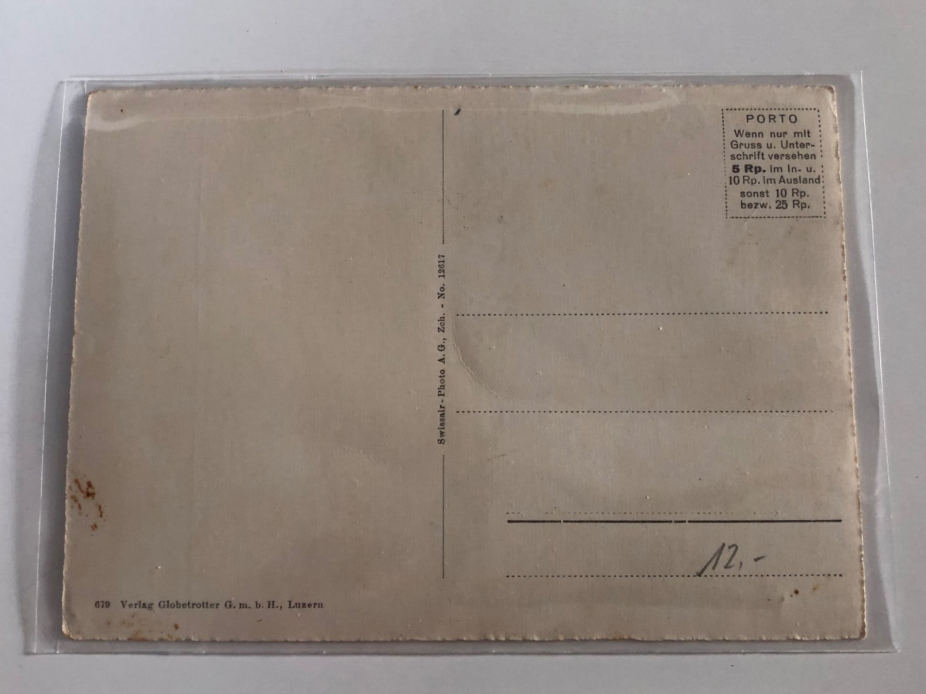 Cartoline postali: WÜLFLINGEN ZH 1935 - Gesamtansich – Usato da Lufingen venduto da Rac0 2