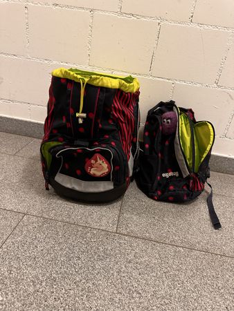 Ergobag Schulrucksack Set mit Zubehör, Top Zustand!