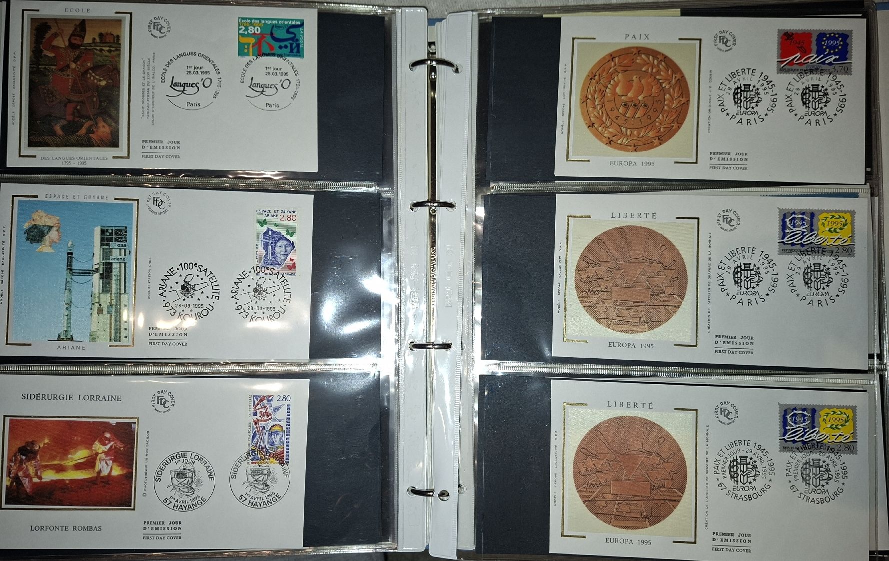 Tutti i francobolli: FDC / Briefe Frankreich 1993 - 1996 237Stk.  – Usato da Balgach venduto da SIMEON27 3