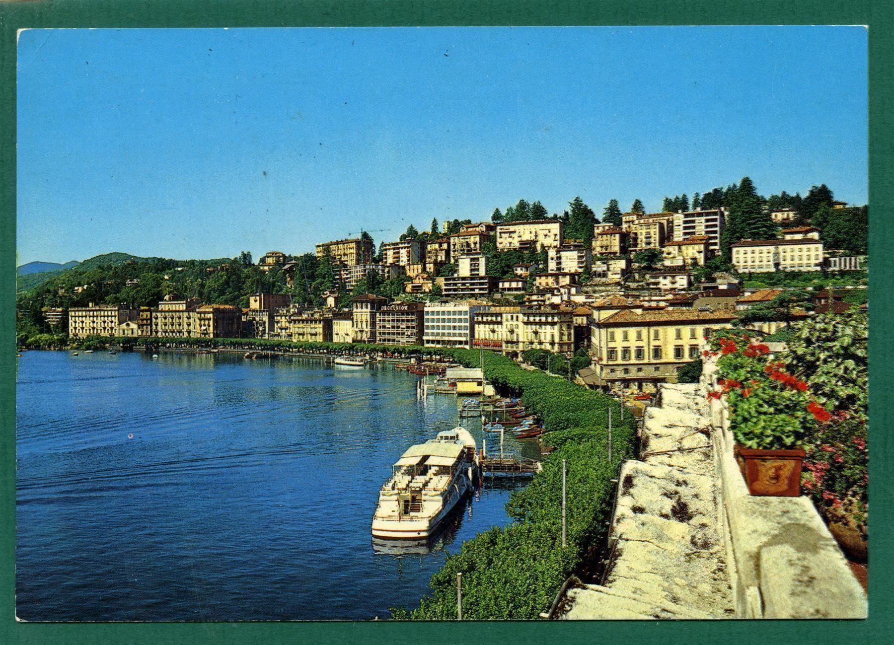 Cartoline postali: Lugano, Panorama, ungelaufen, Grossformat, ca. 1965 – Usato da Sargans venduto da Hausi1951