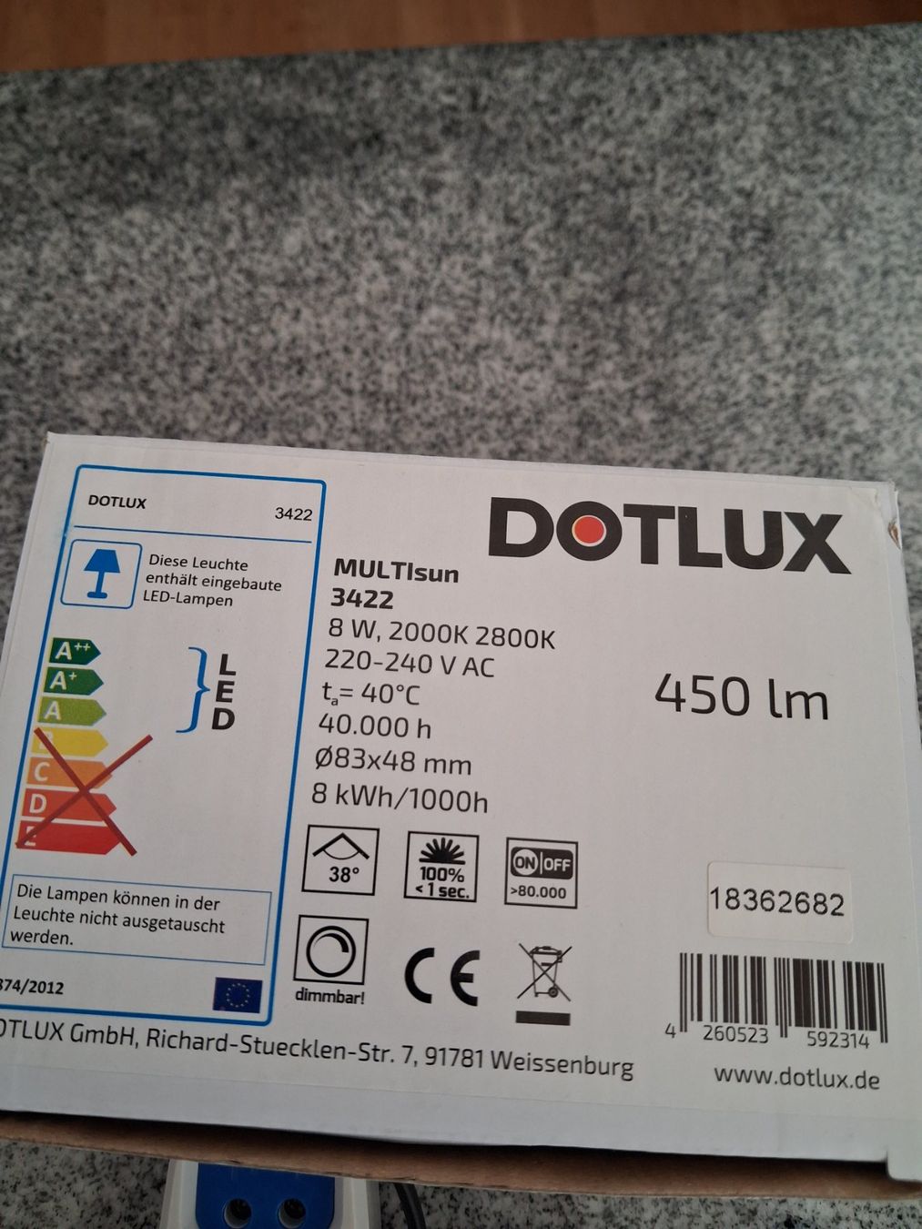 Lampadari & plafoniere: LED Einbauspot 8W dimmbar IP65 – Nuovo e nell'imballaggio originale da Thun venduto da Beroshop 1