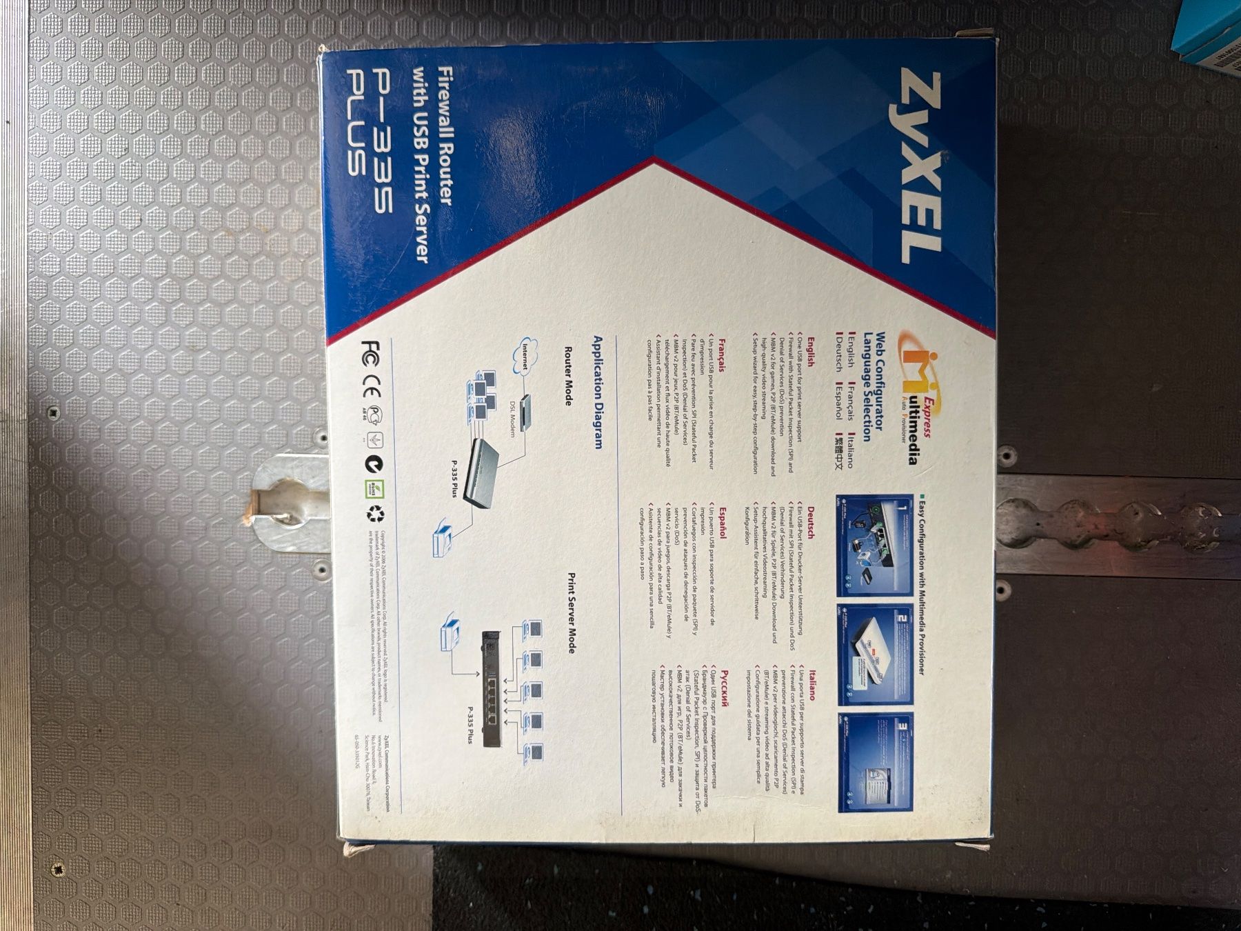 Modem & Router: Zyxel P-335 Plus Firewall Router Print Server neu – Usato da Muhen venduto da Thepacemaker 1