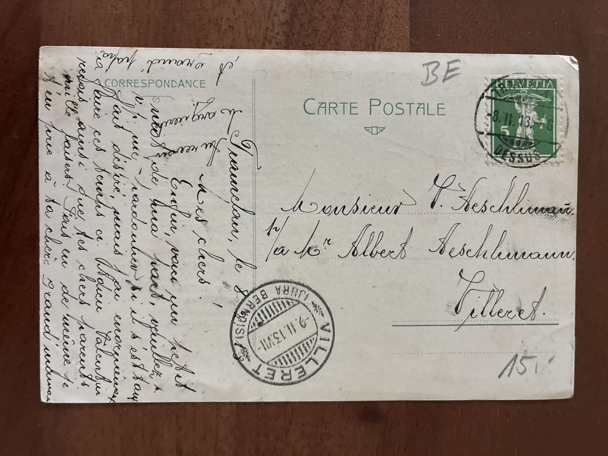 Cartoline postali: 7 Ansichtskarten Schweiz von Tramelan BE – Usato da Oftringen venduto da Cla.vD.74 3
