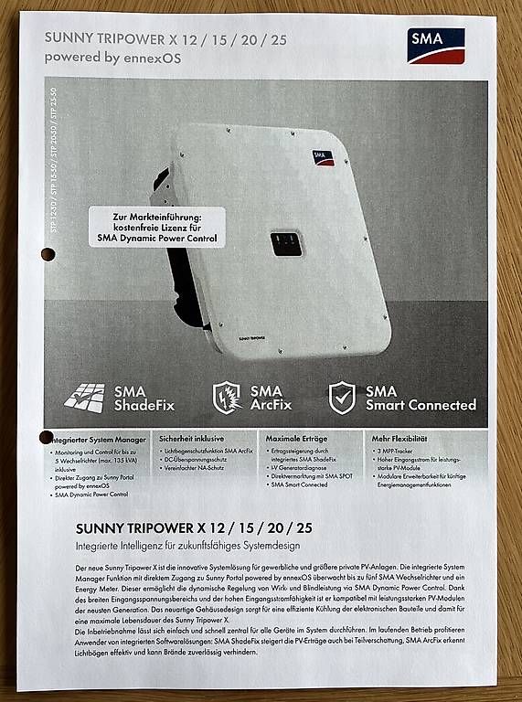 Wechselrichter: Wechselrichter SMA Sunny Tripower X 12-50 – Gebraucht aus Diegten von boelchenfluh 3