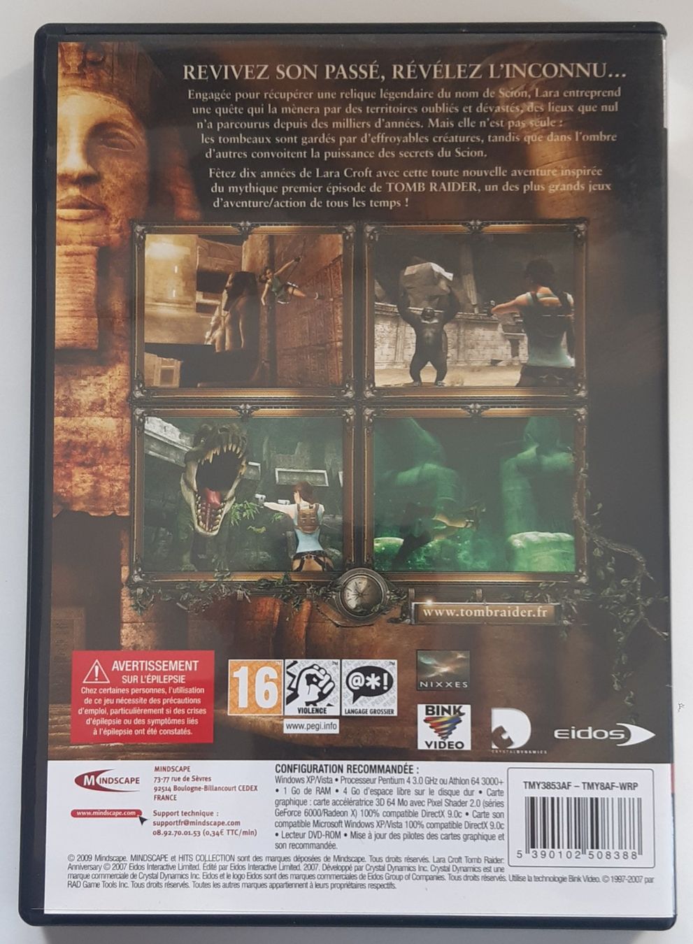 Giochi: Tomb Raider Anniversary - Jeu PC – Nuovo (secondo la descrizione) da La Chaux-de-Fonds venduto da beasach 1