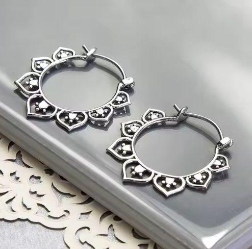 Orecchini pendenti & Orecchini a lobo: Ohrringe - Ethno Stil - orientalisch - silber - Modeschmuck – Nuovo (secondo la descrizione) da Basel venduto da Kunterbunt12 1