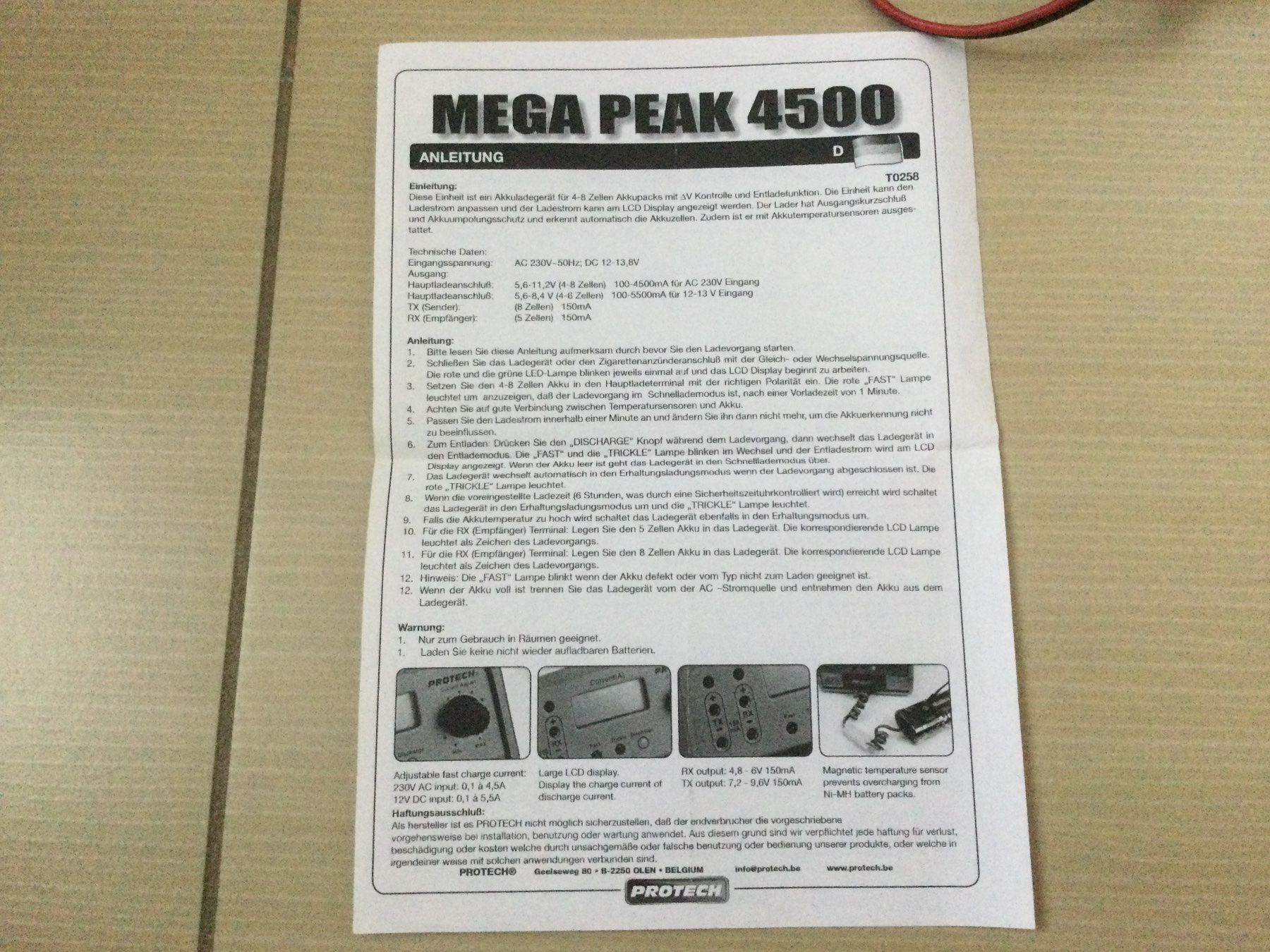 Batterie, Caricabatterie & Alimentatori: Protech Mega Peak 4500 Ladegerät – Usato da Mezzovico venduto da Herbie53 2
