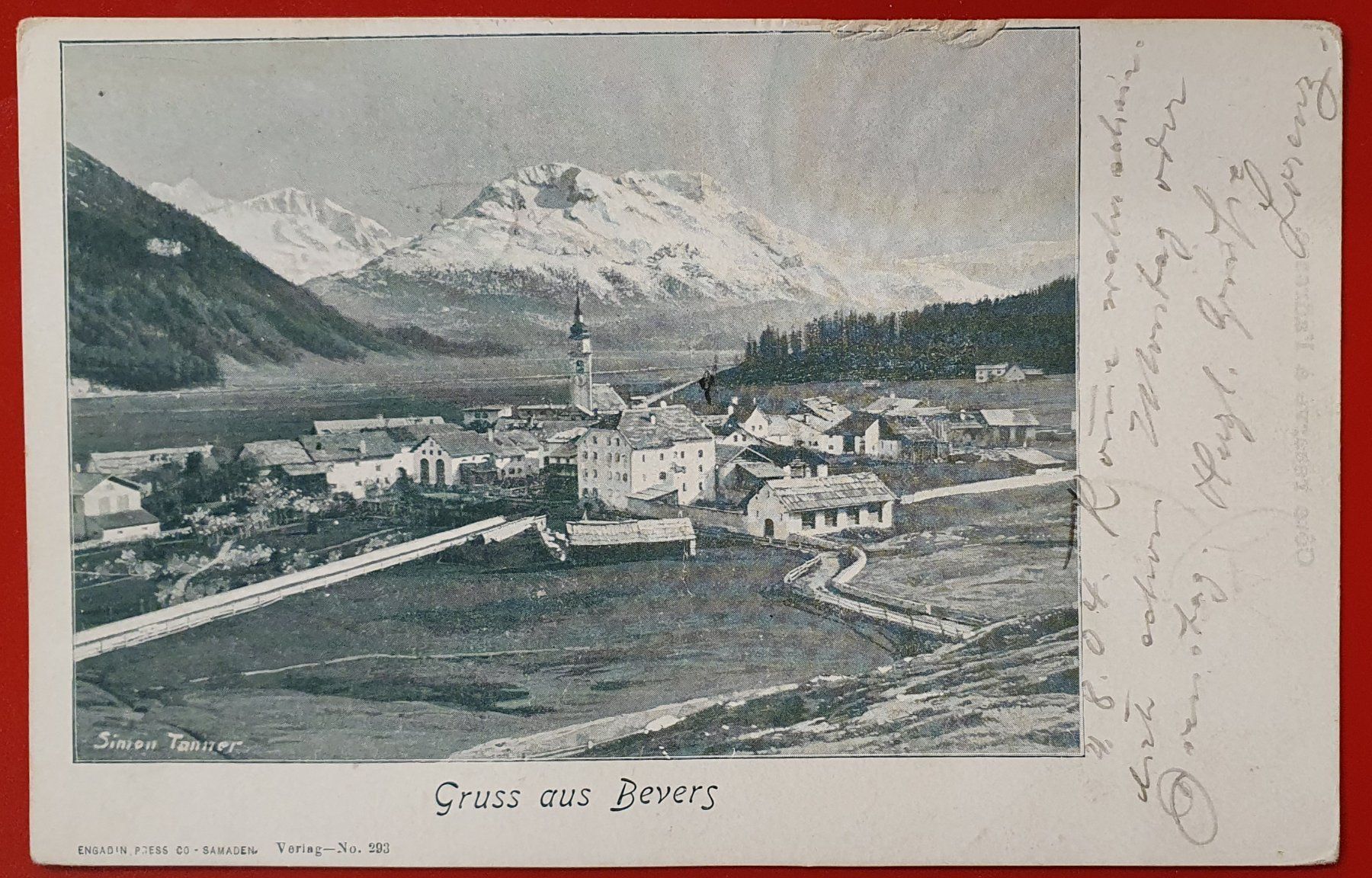 Cartoline postali: Gruss aus Bevers 1904 – Usato da Kreuzlingen venduto da Rschweiz1