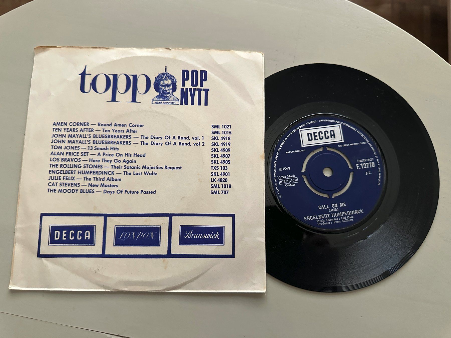Vinyles: ENGELBERT HUMPERDINCK tolle Single A man without NL diff – D'occasion à Basel par Partridge 1