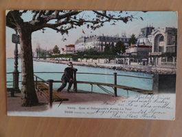 Vevey - Quai et débarcadère - 1906