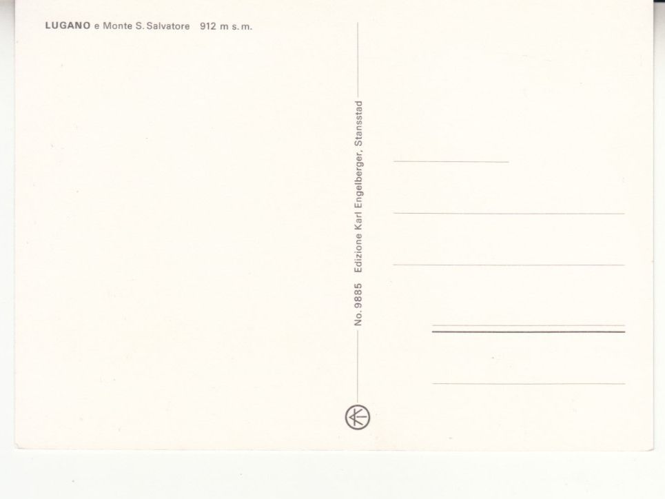 Cartoline postali: Lugano ca. 1980 – Usato da Bürglen TG venduto da StampGraf 1
