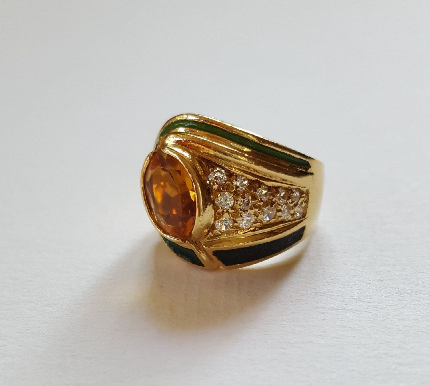 Ringe: 18 Karat 750 Massiv Gold Ring Mit Steine – Gebraucht aus Wald ZH von Aniade 8