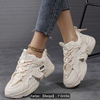 Damen Sneaker Sport beige Grösse 35.5 neuwertiger Zustand