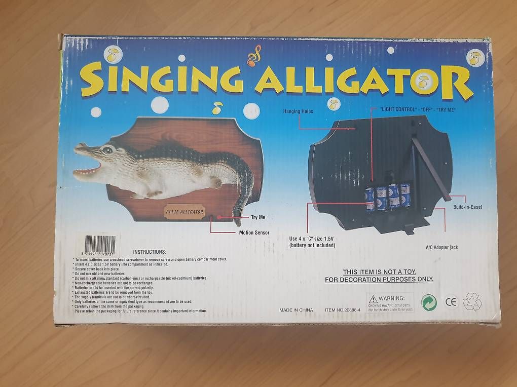 Jeux: Singendes Krokodil mit Bewegungsmelder – D'occasion à Muhen par Gsell4 1