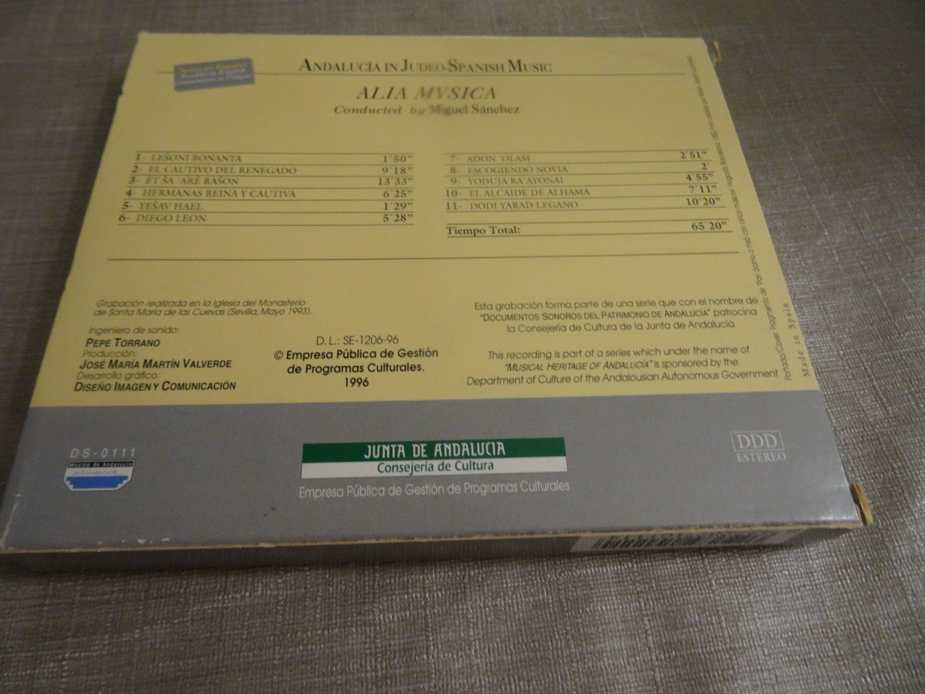 CD: Alia Mvsica - Andalusische Musik CD - – Usato da Olten venduto da Disc-Ausverkauf 1
