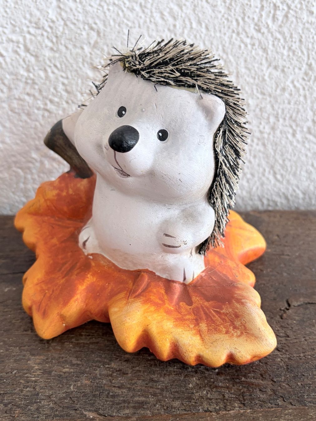 Statuette: Deko Igel auf Herbstblatt Keramik Neu – Nuovo e nell'imballaggio originale da Zäziwil venduto da Emlea 7