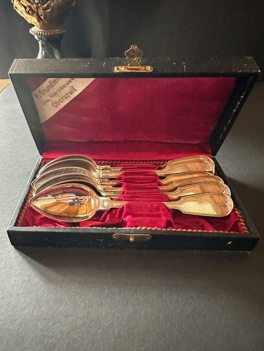 Cucchiai: Lot 13 Silber Löffel.....800 – Usato da Saas im Prättigau venduto da norman02