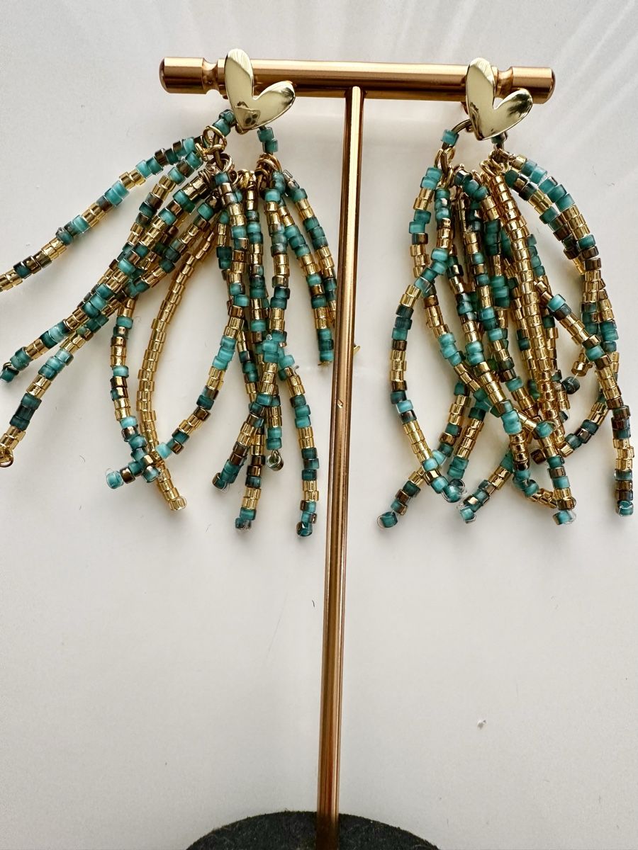 Altri gioielli: Statement Jewelry Set: Turquoise & Gold Beads – Nuovo e nell'imballaggio originale da Oftringen venduto da Eylem79 3