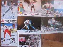 Ski nordisch Langlauf Männer Frauen Autogramm