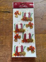 Weihnachtsstickers Kerzen & Glocken von Artwork — Neu & OVP