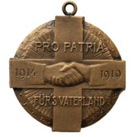 Medaille Schweiz Armee Militär PRO PATRIA 1914-1919