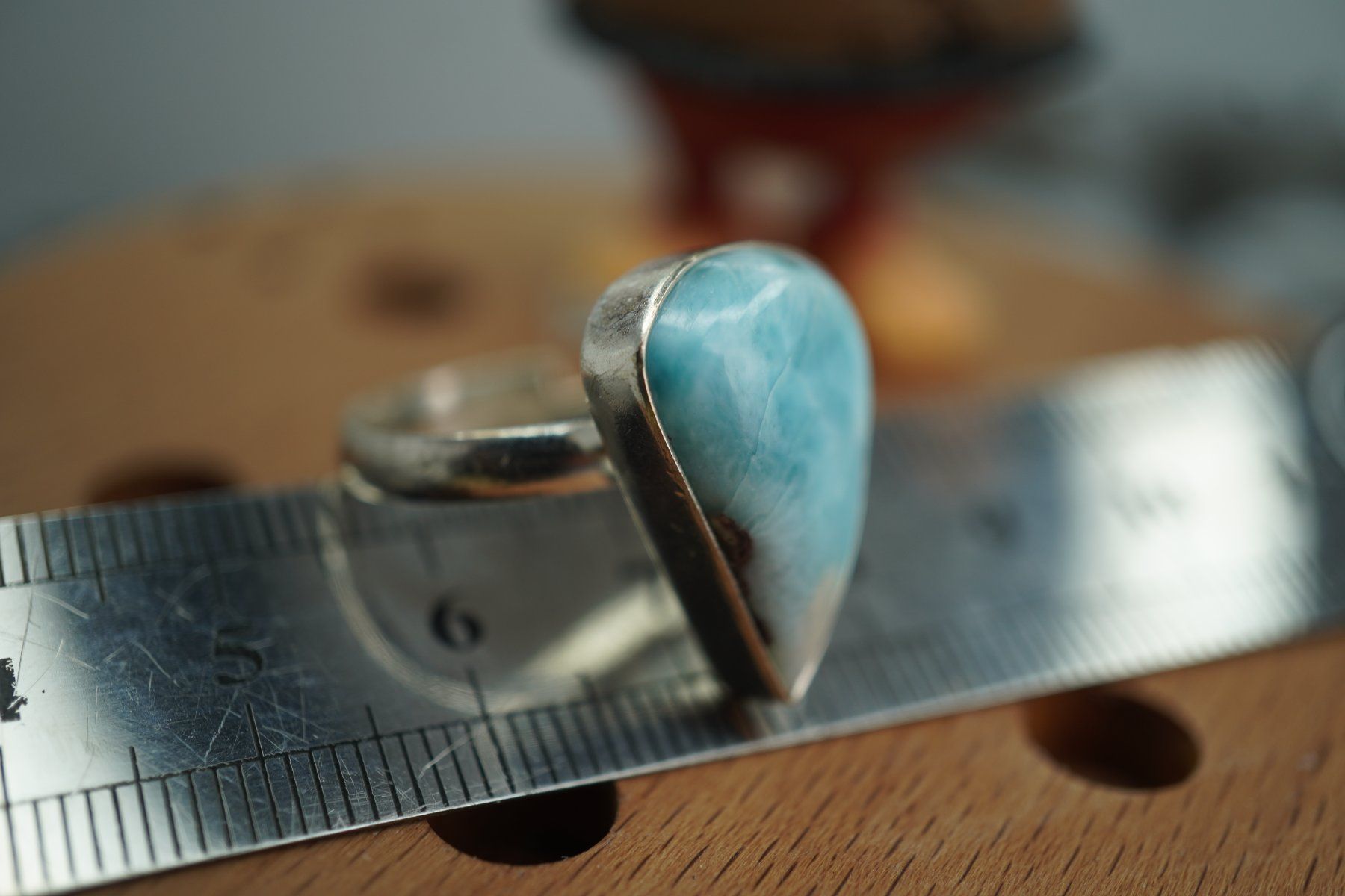 Mineralien & Heilsteine: Larimar     ring Grösse  Variabel     (Räumung!) – Neu und originalverpackt aus Eschenbach SG von topstone 5