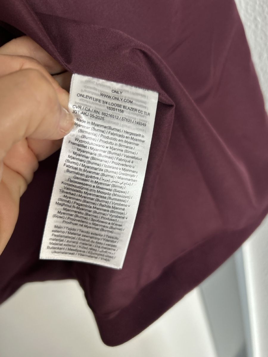 Only Giacche: Blazer von Only, Grösse 38, purple – Nuovo (secondo la descrizione) da Erlinsbach SO venduto da hallon480 3