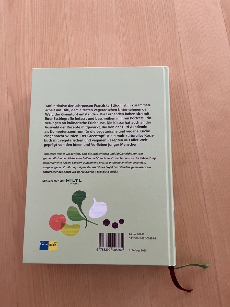 Livres: Vegetarisches Kochbuch – Neuf (Voir description) à Thun par sabineforster 1