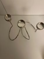 Metall-Kerzenhalter mit 3 Kerzen