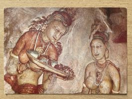 Sigiriya Fresken Postkarte Sri Lanka 5. Jhdt. Erotik Frauen