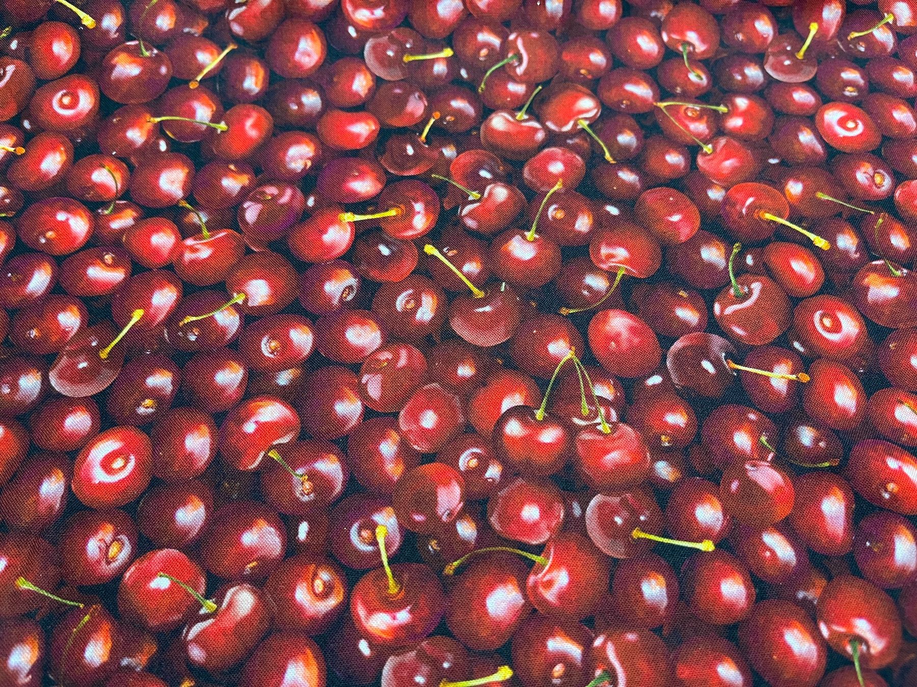 Tessuti: Patchworkstoff Kirschen – Nuovo (secondo la descrizione) da Seuzach venduto da KreativmitStoff