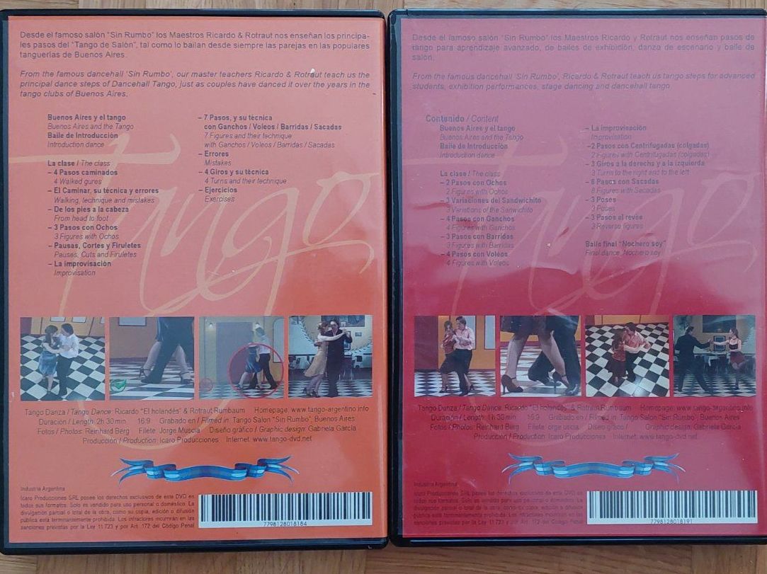 Tutti i DVDs: Tango Kurse auf DVD - Dt.En.Esp.Fr.P.It – Usato da Arbon venduto da mick1968 1