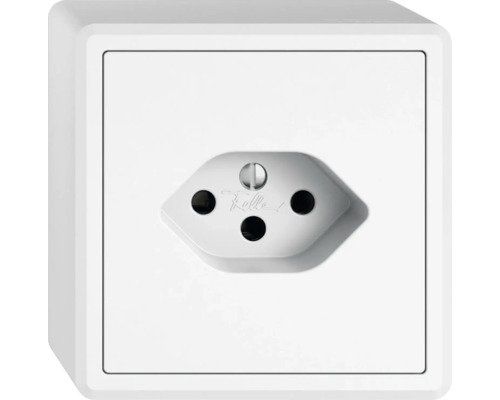 Stecker: Feller AP Steckdose, 1xT13 10A, EDIZIO.liv – Neu und originalverpackt aus Buochs von D.Scheuber