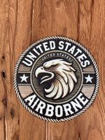 Schönes US Airborne Blechschild / 20 CM / neu!!!