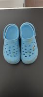 Kinder Crocs Sandalen Hellblau Weltraum Rakete Gr. 32