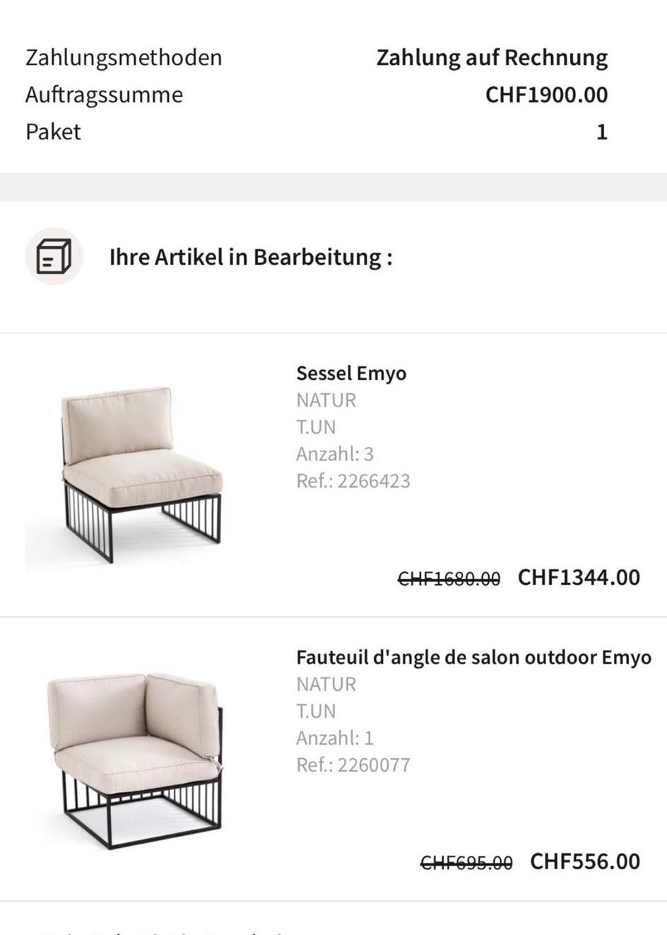 La Redoute Sofas: Ecksofa Outdoor Emyo Sitzmöbel AM.PM – Gebraucht aus Bülach von roman334 3