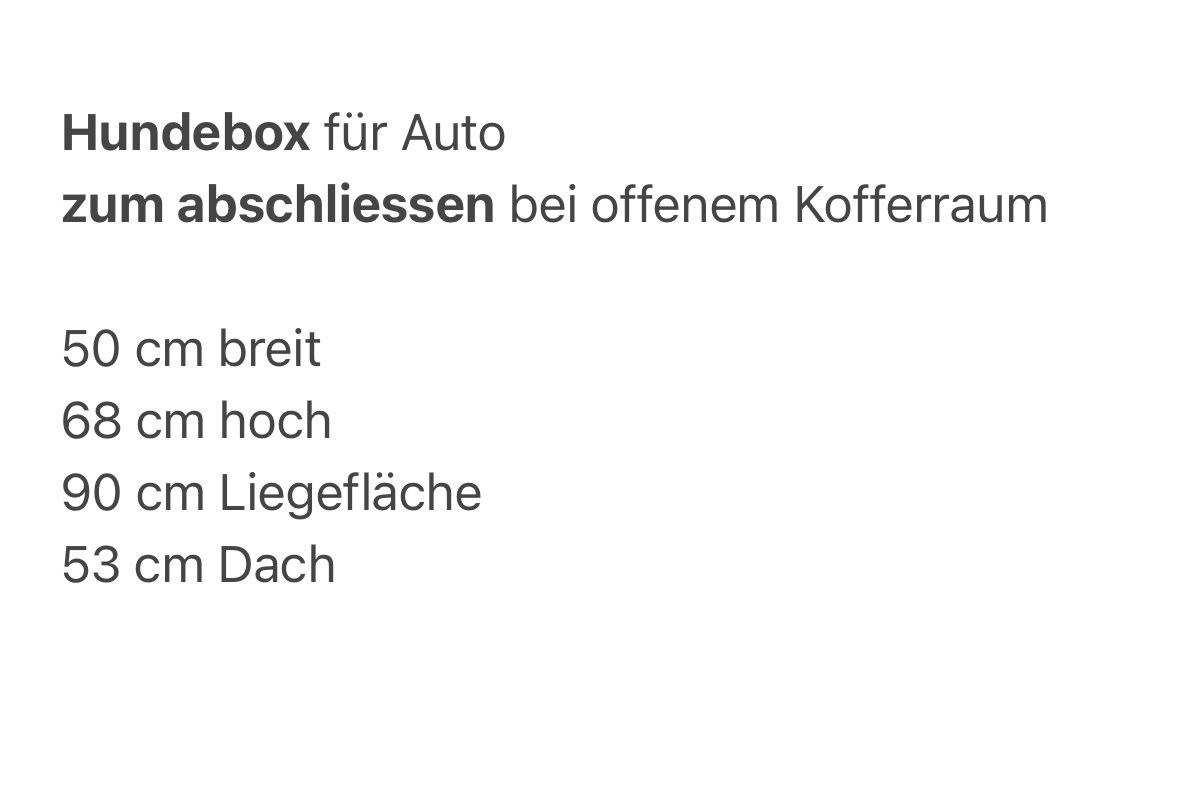 4pets Gabbie, trasporto & Sicurezza: Auto-Hundetransportbox, abschliessbar – Usato da Rüti ZH venduto da Fiorella71 3