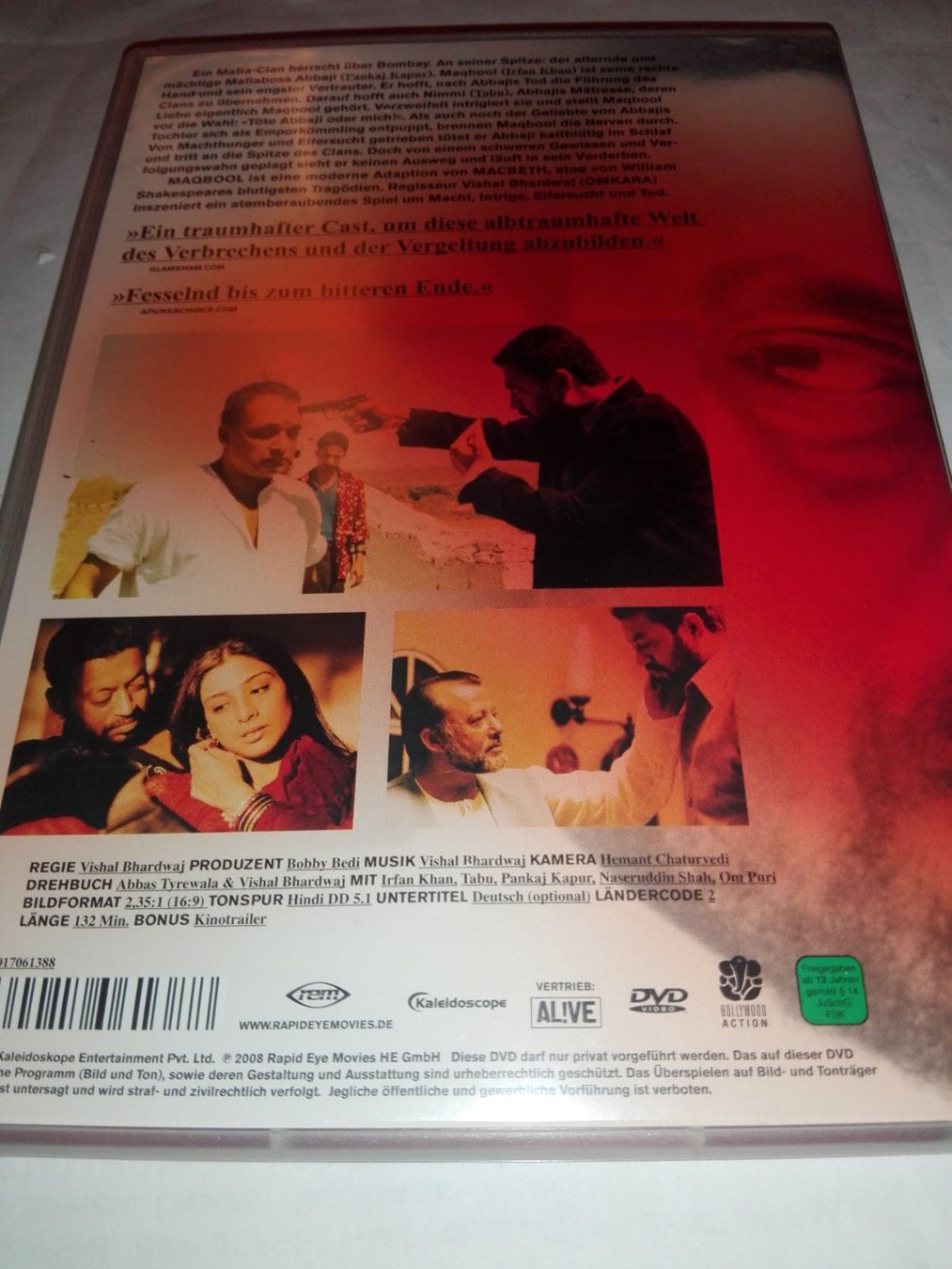 Tous les DVDs: Maqbool - Der Pate von Mumbai – D'occasion à St.Gallen par elk2022 2