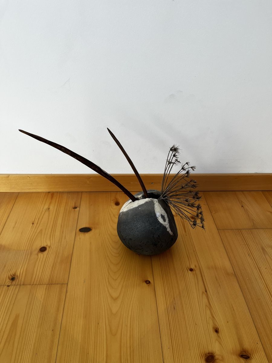 Vasi & Recipienti: Keramik Vase grau weiss Deko – Usato da Thusis venduto da Tychus