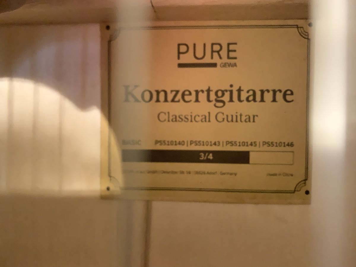 Strumenti musicali: Guitare classique PURE GEWA 3/4 avec étui – Usato da Lausanne venduto da cloleman 6