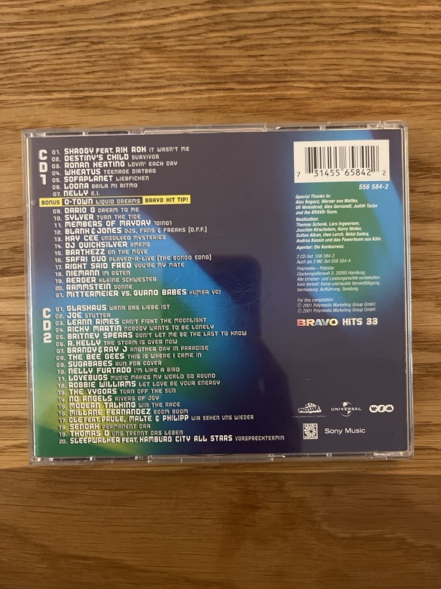 CDs: Bravo Hits 33, Doppel CD – D'occasion à Sursee par abcdxyz 1