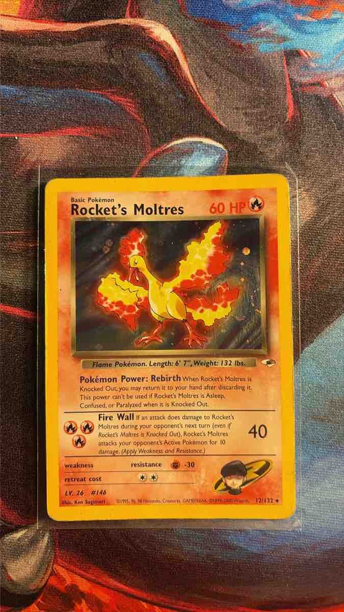 Carte Pokémon Rocket's Moltres 12/132 état acceptable (Gebraucht) in ...