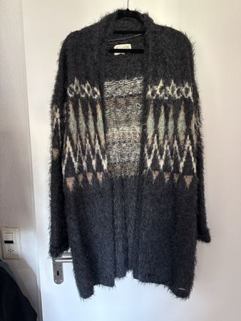 Flauschige Strickjacke, Cardigan, Onesize